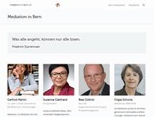 Tablet Screenshot of mediation-in-bern.ch